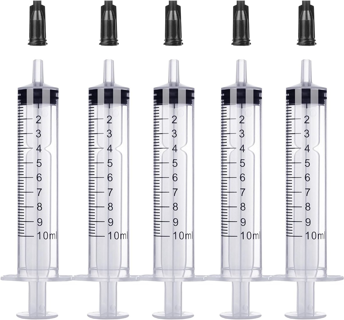 Foosi 10 mL Syringe With Cap, 5 Pack
