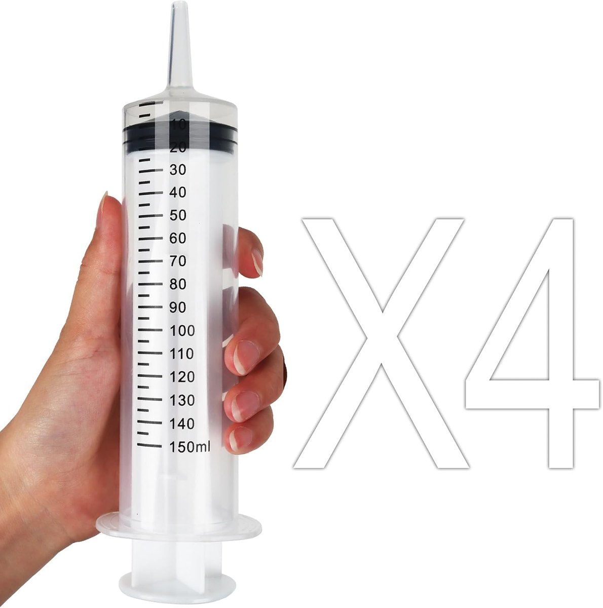 Foosi 150 mL Large Syringe, 4 Pack