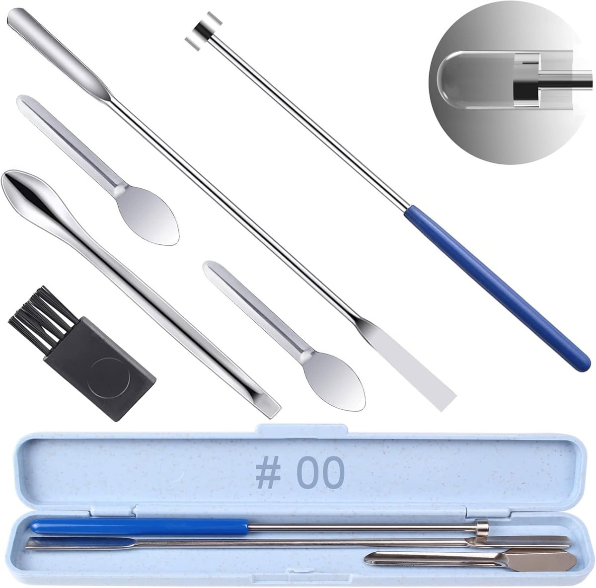 Foosi Size #00 Capsule Filler Tool Set, 6 Pieces